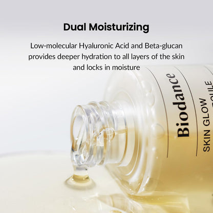Biodance Skin Glow Vital Ampoule, Total Care Serum, Brightening, Anti-Aging, Probiotic Complex Ampoule | 1.69 fl. oz x 1 ea